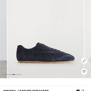 COS Minimal Suede Sneakers - Navy